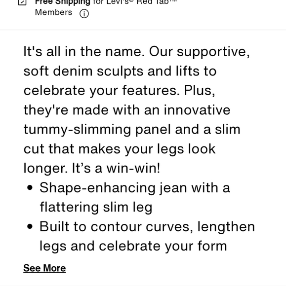 COPY - 312 Shaping Slim Levi's - Picture 5 of 6